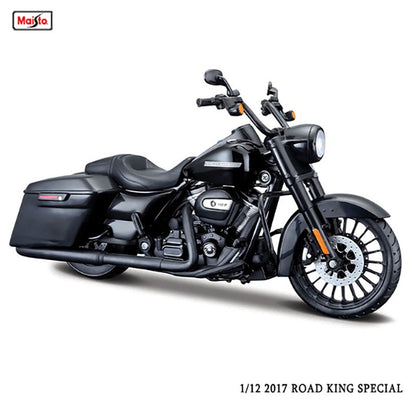 Maisto 1:12 Harley Davidson 2017 Road King Special Classic Estática Moto Modelo Die Cast Brinquedo Colecionável Presente