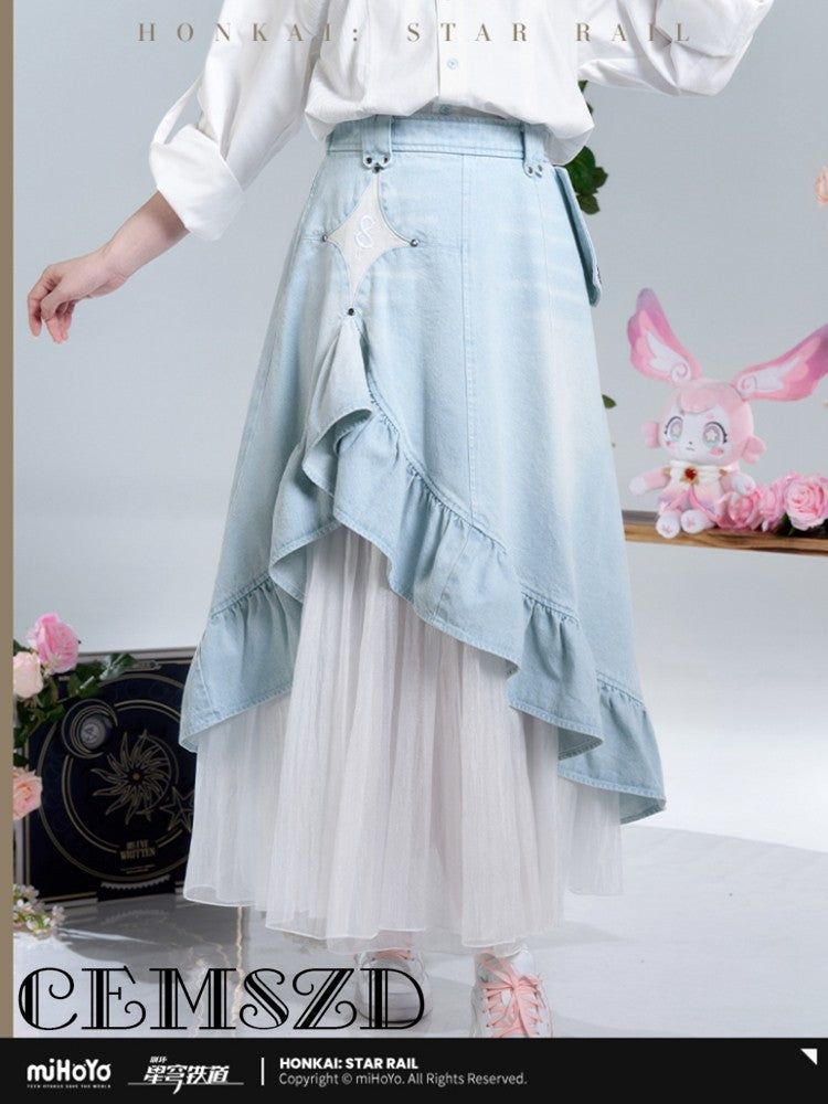 [Genuine] Game Honkai Impact Cyrene Cosplay Theme Impression Series Cowboy Skirt Anime Character Size XS-XL Halloween Costume