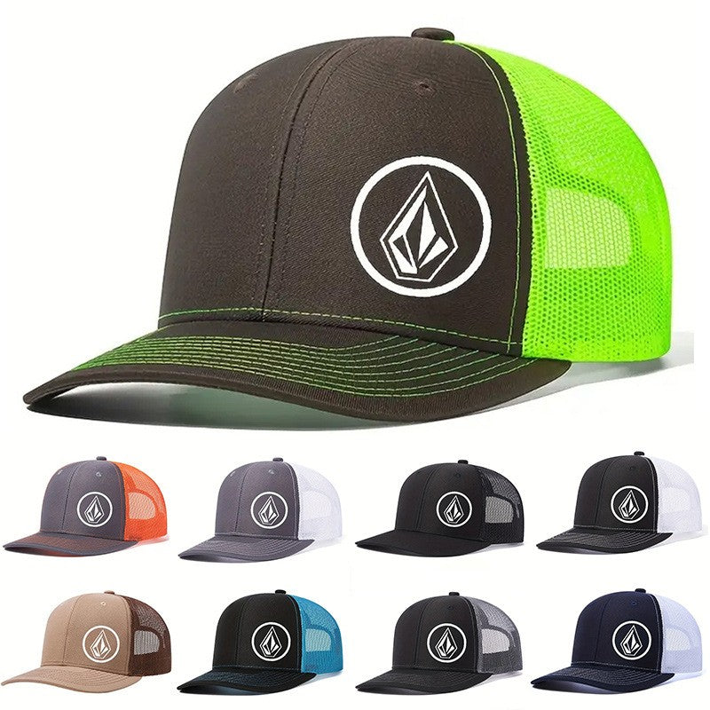 Simple symbol slightly curved printed baseball cap men's and women's outdoor sports events duck cap American truck driver hat