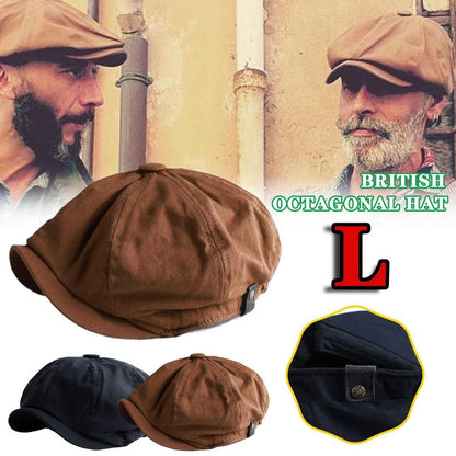 Men Retro Beret British Hat Wool Blend Vintage Herringbone Tweed Men Casual Newsboy Hat Flat Cap British Style Newsboy Cap 2026