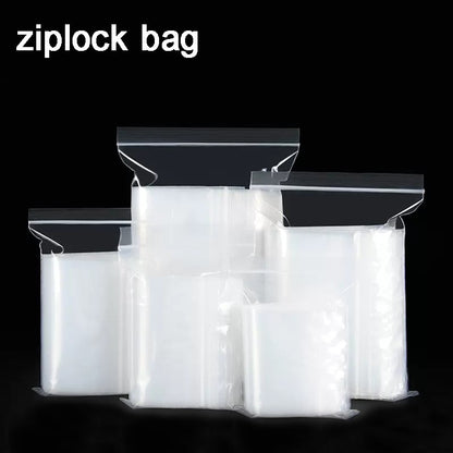 Clear Thick Zip Lock Ziplock Storage Bags Heavy-Duty Transparent Plastic Zip Package Small Jewelry Packing Reclosable Poly Pouch