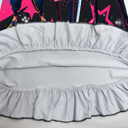 K-POP Demo Hunte Printed Sleeping Skirt Big Butterfly Sleeve Loose Pajamas Children Girls Sleeping Clothing Casual Home Wear