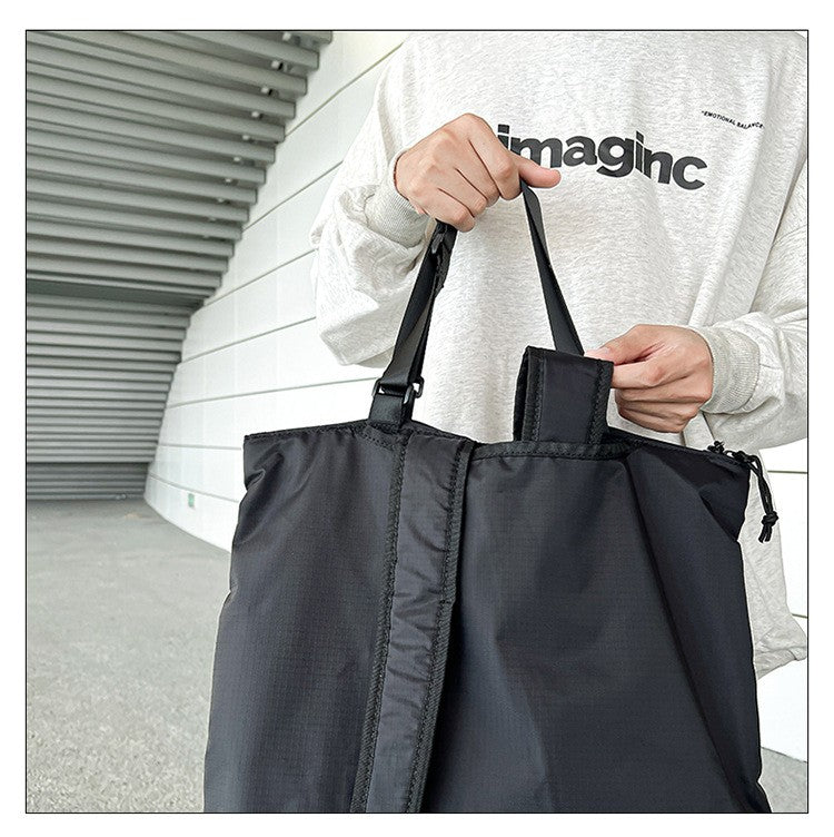 Mochila Feminina e Masculina Grande Capacidade Unissex Mochilas Nylon Impermeável Bolsa Esportiva Bolsas Escolares Tendência Portátil Lazer Viagem Bolsa de Mão