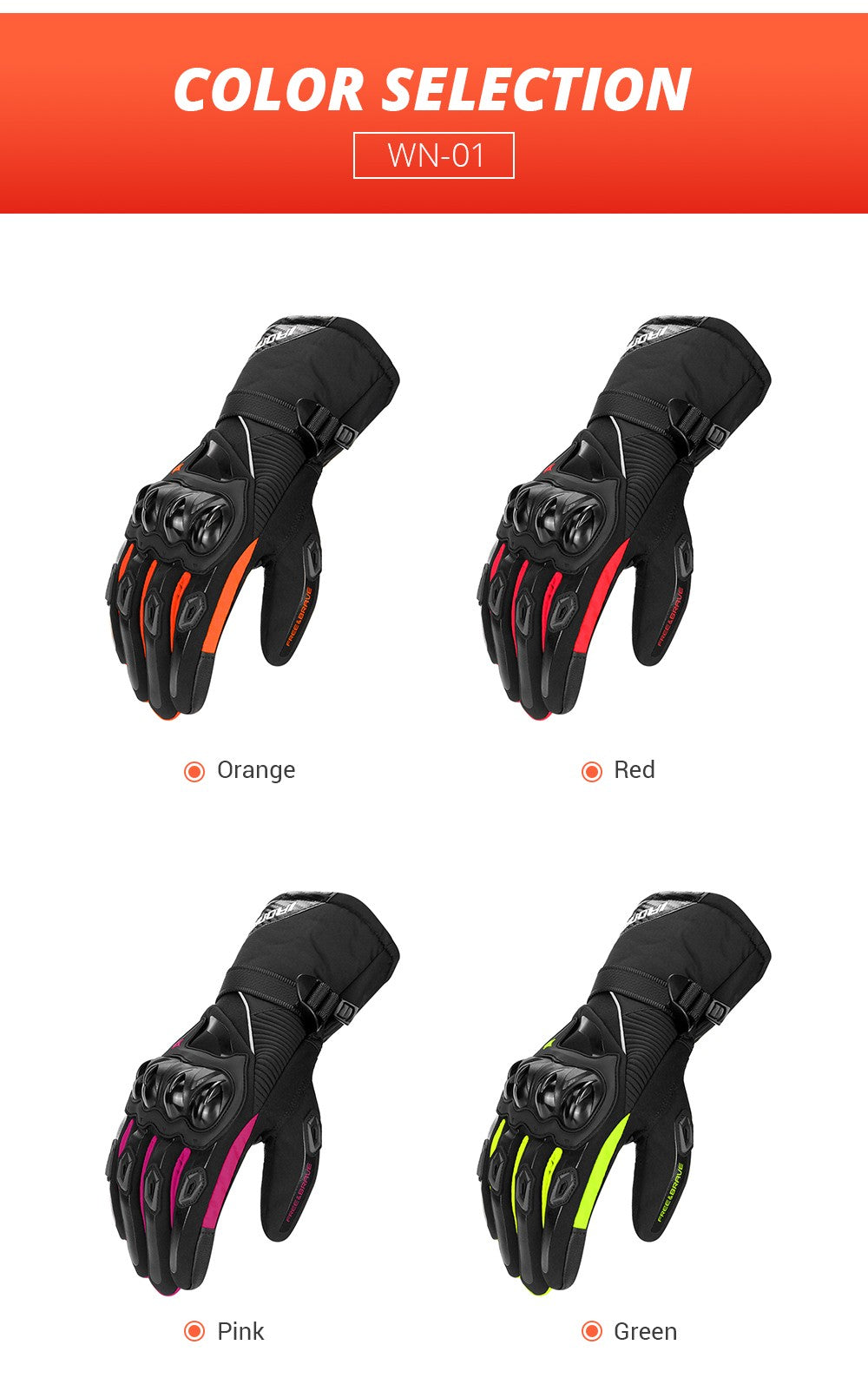 Luvas de motocicleta de inverno impermeáveis quentes masculinas dedo completo luvas de moto tela sensível ao toque para pilotagem de motocicleta