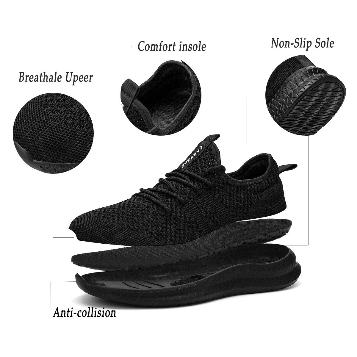 2022 Sapatos Masculinos Tênis Masculino de Alta Qualidade Respirável Moda Academia Casual Leve Caminhada Plus Size Calçados Zapatillas Hombre