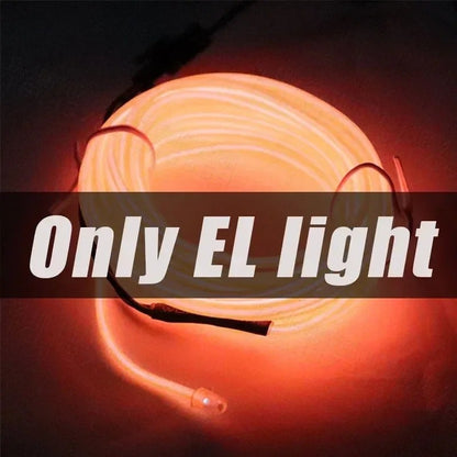 1M/3M/5M Flexible Neon Light Ball Dress Decoration Light EL Luminous Cable Party DIY Atmosphere Light Waterproof LED Strip