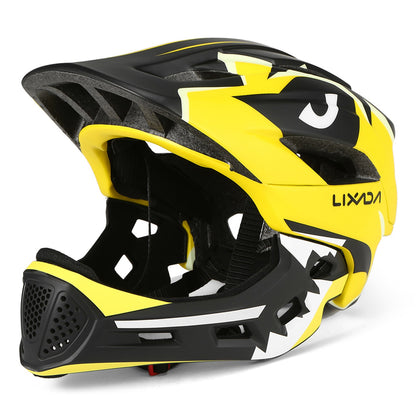 Capacete de bicicleta Lixada infantil destacável de rosto inteiro Capacete infantil esportivo para ciclismo mtb motocicleta skate patins