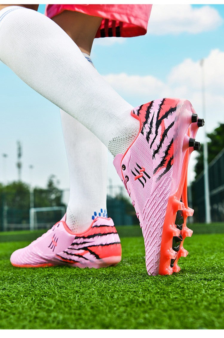 Unisex Youth Soccer Cleats Lightweight FG Football Shoes for Match Training Enhanced Grip Durable Comfortable