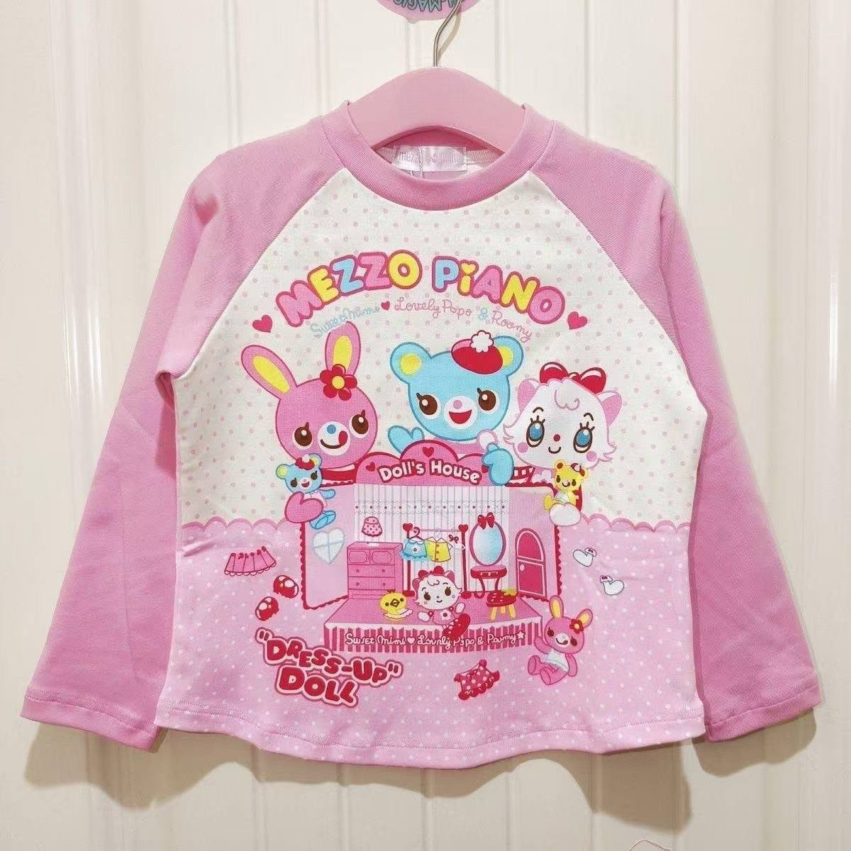 Lolita Print Tops Bow Cake Blouse Y2K JK Lolita Japan Kawaii Girl Cute Sweet Lace T-shirt A-line Spliced Cake Skirt New Chic