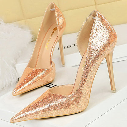 BIGTREE Shoes Sequin Cloth Women Pumps Fashion Wedding Shoes Luxury High Heels Women Shoes Stilettos Heels Sexy Party Shoes 2025