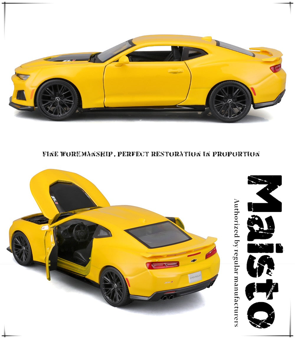 Maisto 1:24 Novo 2017 Chevrolet Camaro ZL1 simulação liga modelo de carro artesanato decoração coleção brinquedo ferramentas presente
