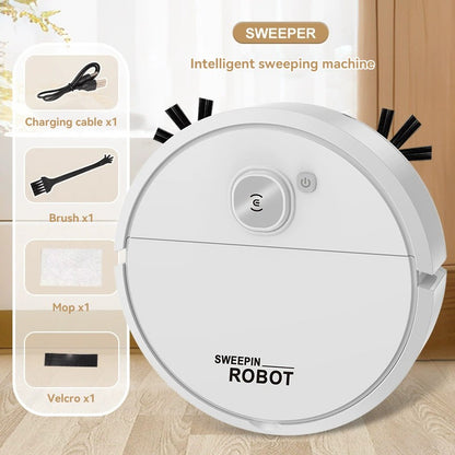 4000Pa Robot Vacuum Cleaner 3-in-1 Sweeping Mopping Robot Strong Suction Quiet Auto Cleaner for Home Dust Pet Hair Floors & Rugs