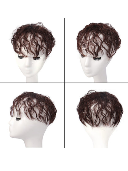 H&STAR Aplique Sintético com Presilha de 8 Polegadas para Mulheres com Cabelos Ralos - Aumenta o Volume do Cabelo, Curto e Cacheado