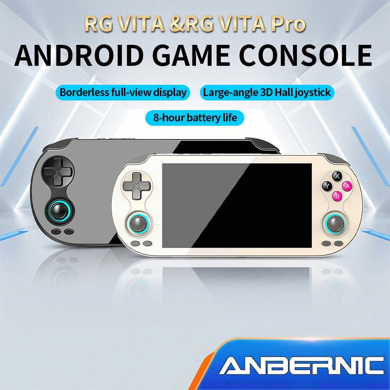 ANBERNIC RG VITA pro Handheld Game Console IPS Touchscreen 5000mAh Video Gaming Player AI Streaming Compatible RixelHK