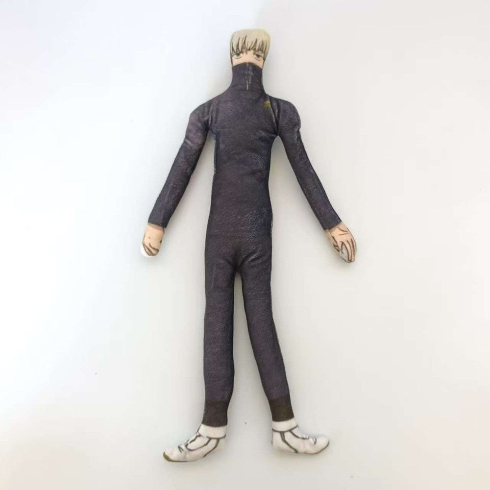 Anime Gojo Satoru Itadori Yuji Cosplay Keychain Plush Cotton Doll Slender Twistable Shape Room Abstract Decoration