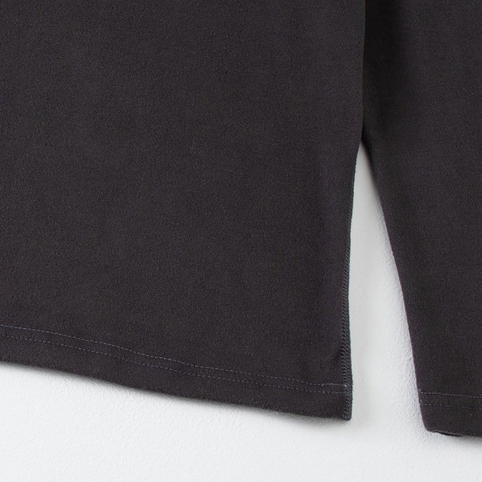 2-piece Autumn/Winter Men's Classic Fashion Basic Warm Underwear Set Loose Large Half High Collar Top T-shirt Elastic Waist Pant