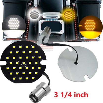 Nova Lâmpada LED de Seta Dianteira para Motocicleta 1157, 1156 Branco/Amarelo/Vermelho, Adequada para Harley Davidson 3 1/4 polegadas, 2 Peças DC12-24V