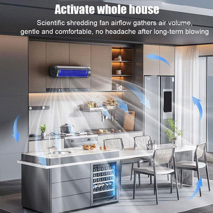 Ventilador de parede, de 3 velocidades, para cozinha de verão, portátil, resfriador, ventilador de ar condicionado ultra, montado, refrigerador silencioso