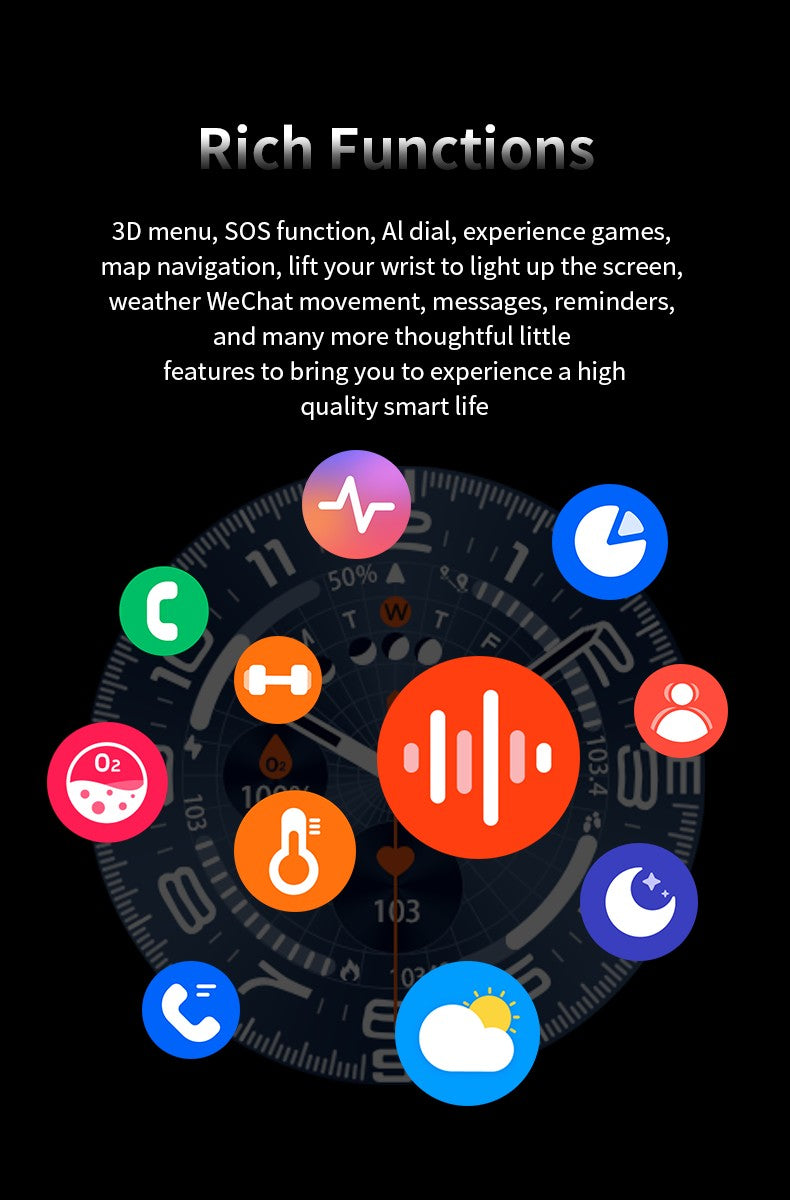 2025 New Watch8 Ultra Smart Watch Classic NFC Health Monitoring  Bluetooth Call 3ATM Waterproof HD Smartwatch For IOS Android