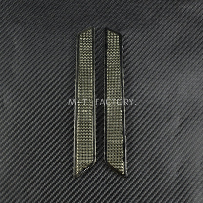 Motorcycle 2PCS Hard Saddlebag Smoke Guard Latch Covers Reflector For Harley Touring Road King Road Street Glide FLT 2014-2018