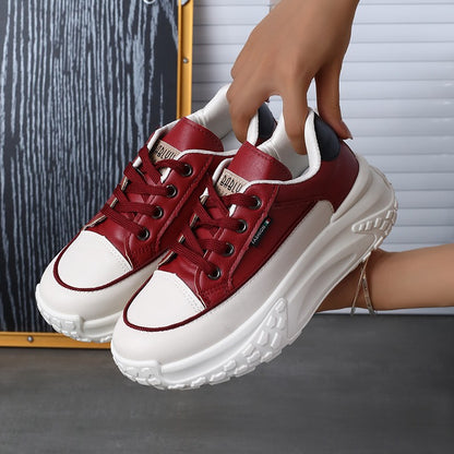 2025 Autumn Winter New Women's Platform Dad Shoes - Versatile Casual Shoes Women's Height Increasing Breathable Sneakers