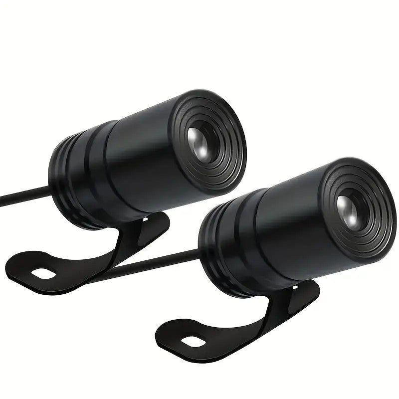 2pcs Motorcycle LED Angel Wings Cool Projection Light, 12V-24V Universal Embedded Installation - Motorcycle Decorative Light