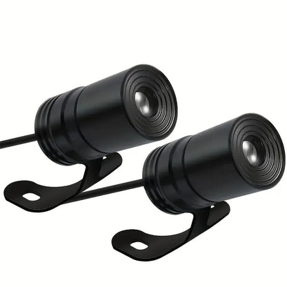 2pcs Motorcycle LED Angel Wings Cool Projection Light, 12V-24V Universal Embedded Installation - Motorcycle Decorative Light