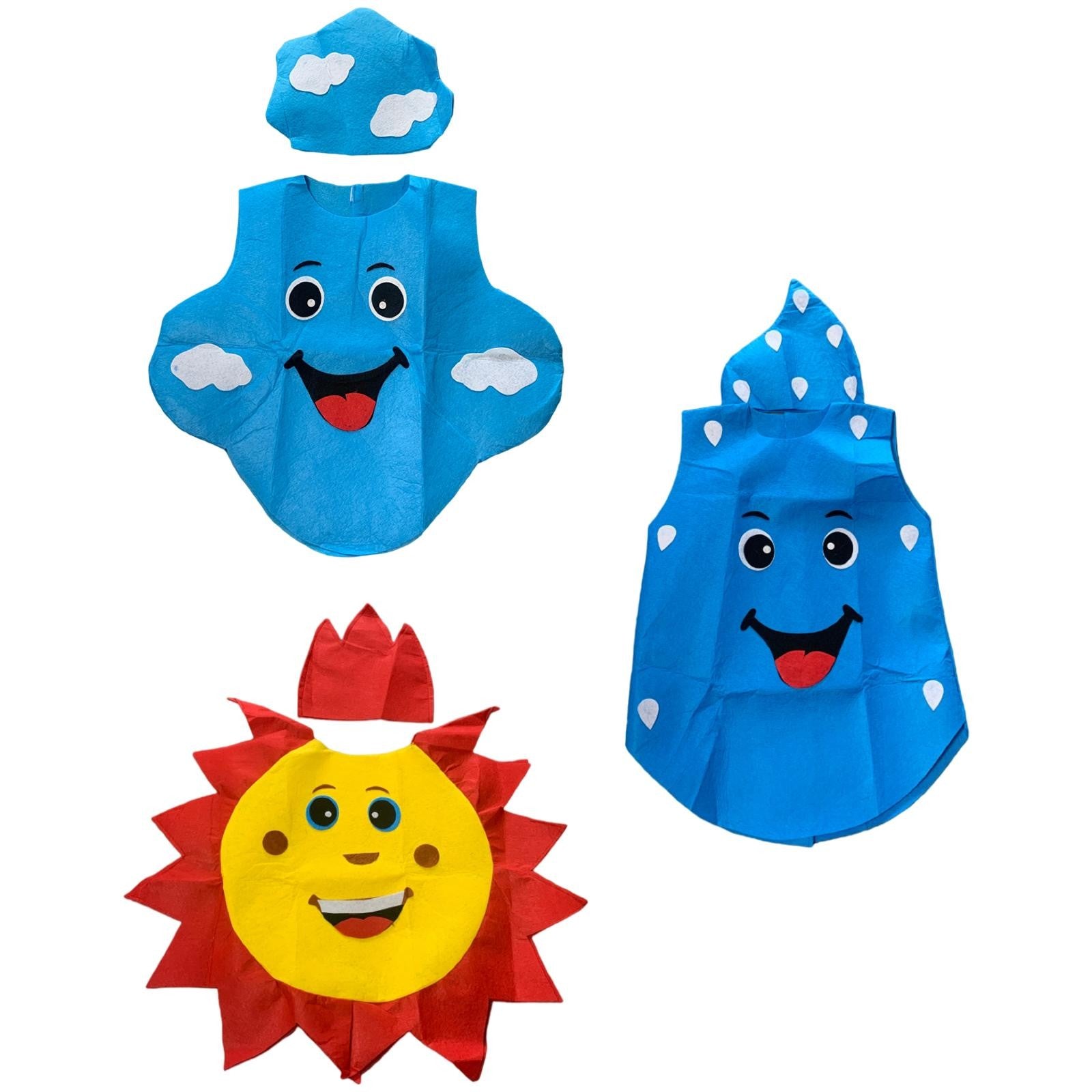 Sun Moon Star Waterdrop Cloud Weather Cosplay Costume Party Performance Costumes Dress Cute Halloween Role Play