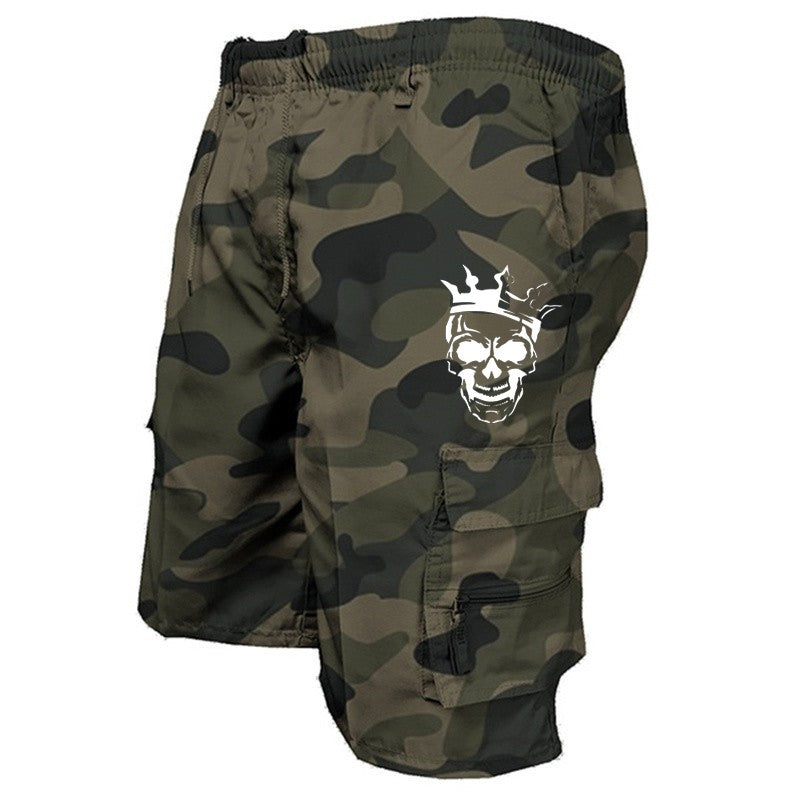 New fashionable multi-pocket men's casual shorts fitness loose casual pants camouflage tactical shorts