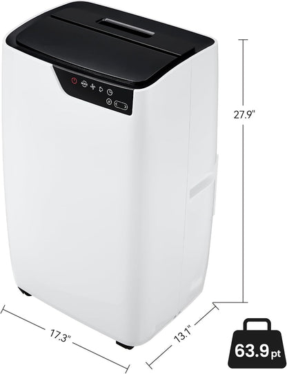 Ar Condicionado Portátil 12000 BTU para Ambientes de até 50 m², Unidade de AC Portátil Silenciosa 3-EM-1 de Chão, Timer 24H