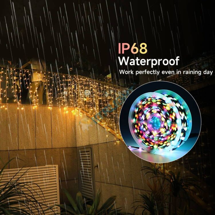 New 12V WS2815 Seed Pixel Light 4 Wires with Backup Data Wire Individually Addressable RGB Fairy Lights Ramadan Decorations 2026