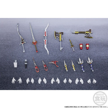 In Stock Original Bandai Shodo Super Kyouryuu Sentai Zyuranger Mighty Morphin Power Rangers Collectible Action Figures Model Toy