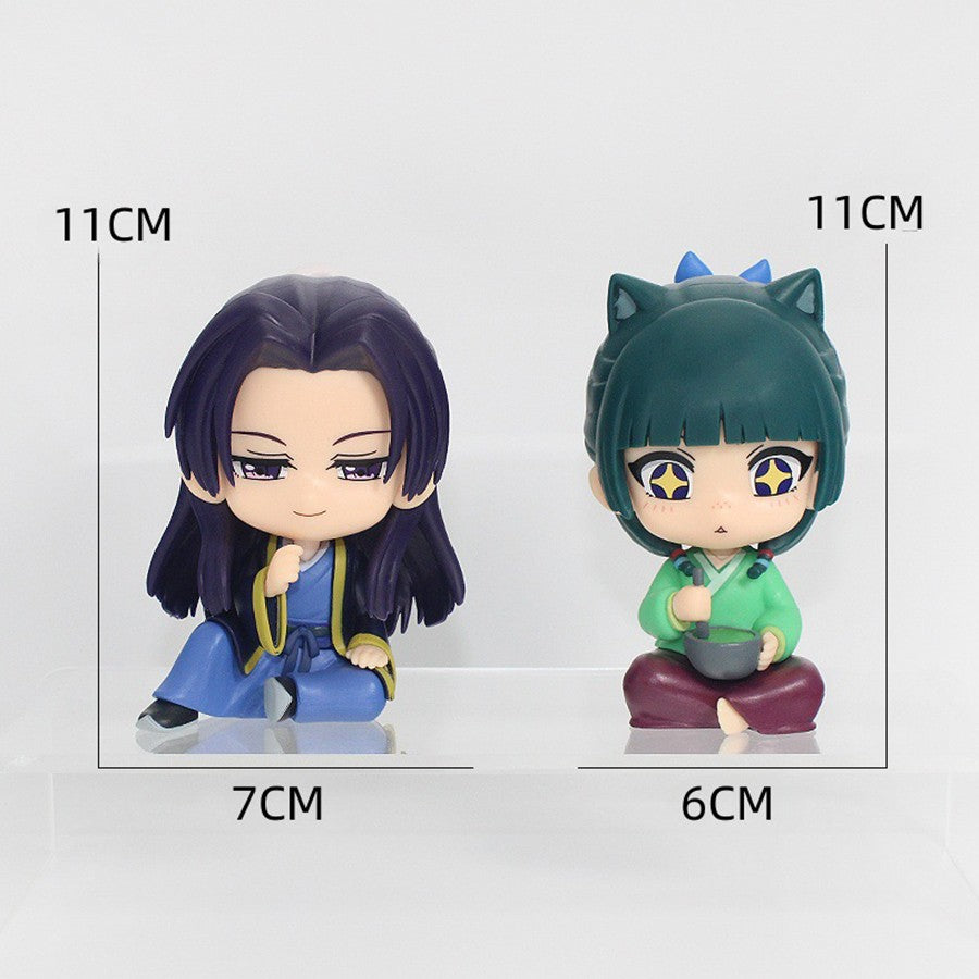 Figura de Anime Kusuriya no Hitorigoto de 8,5 cm Look Up Maomao Boneco de Ação Versão Q Jinshi Estatueta de PVC Coleção Modelo Brinquedos