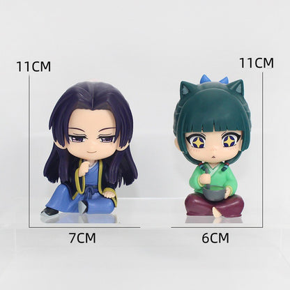 Figura de Anime Kusuriya no Hitorigoto de 8,5 cm Look Up Maomao Boneco de Ação Versão Q Jinshi Estatueta de PVC Coleção Modelo Brinquedos