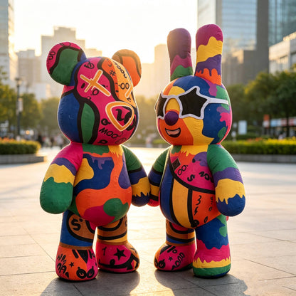 Inflatable Cartoon Doll Costume, Wearable Walking Mascot For Adults