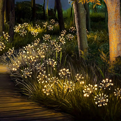 New Outdoor Solar Firework Lights | IP65 Waterproof-2 Modes Switching | Suitable for Patio, Yard, Path, Garden, Christmas Decor