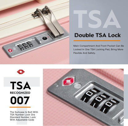 Joyway Travel Luggage Sets, Stylish Carry On Checked Suitcase Set,Sturdy Durable Scratch-resistant,TSA Lock,Spinner Wheels