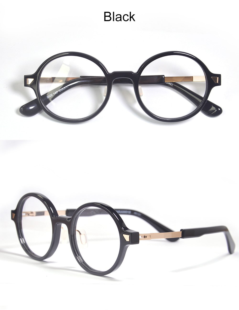 Óculos de Grau de Acetato Redondos Grandes da Moda para Mulheres Óculos Redondos de Tamanho Grande para Homens Design Alemão Flexível com Grau