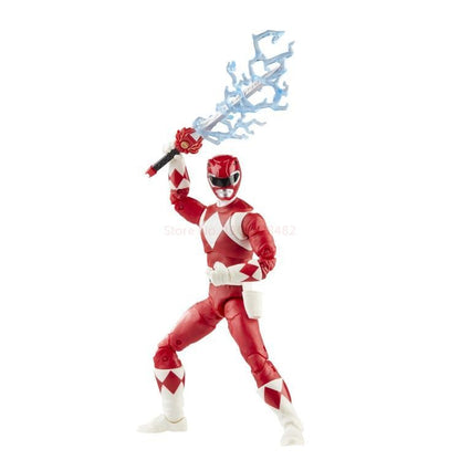 Boneco de Anime Hot Power Rangers Red Ranger Lightning Collection Dino Fury Bonecos de Ação Modelo Estátua Brinquedos Presentes