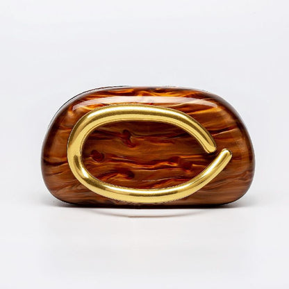 Box Bag Metal Details Crossbody Pu Leather Clutch Shoulder Luxury Brand Handbags Women's Handbag Ladies Female Evening Purse Red