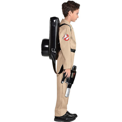 Halloween Father Ghostbusters Costumes Themed Cosplay Halloween Uniform Jumpsuit with Bag Ideal Adults Full Set Dress Up