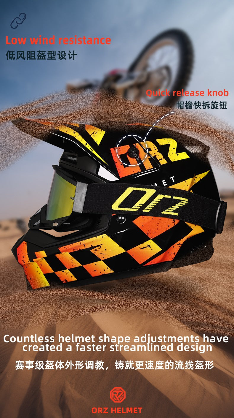 Capacete de motocross off-road, capacete de ciclismo speed downhill DH, capacete full face rally off-road