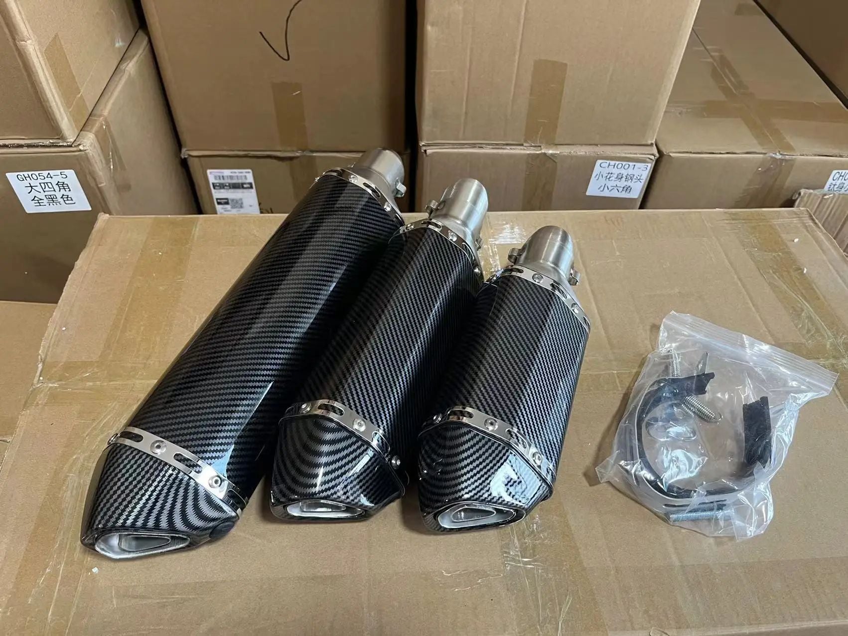 51mm Escape Moto Tube Motorcycle Exhaust Muffler