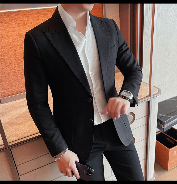 Blazer Jackets Men's Clothing High Quality Autumn Winter Thick Warm Mens Jackets And Coats Business Formal Wear Slim Fit Blazers