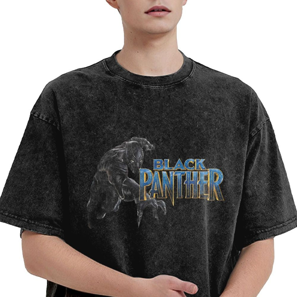 Men's Frgrt T Shirt Black Panther 100% Cotton Clothing Humorous Short Sleeve Crew Neck Tee Shirt 6XL T-Shirts