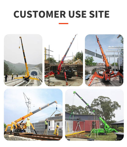 Spider Crane Factory Prices Full Automatic 5 Section Boom Type 5 Ton New Product 2020 Provided Engine Crane 3 Ton 6500