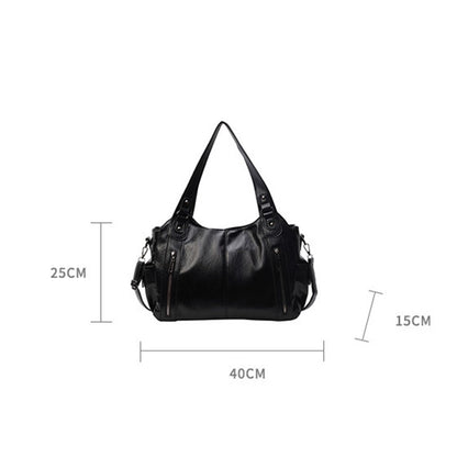 Bolsas de Ombro com Compartimento Interno Macio de Alta Qualidade Cores Contrastantes Bolsas Transversais para Mulheres Bolsas de Mão de Couro PU Modernas