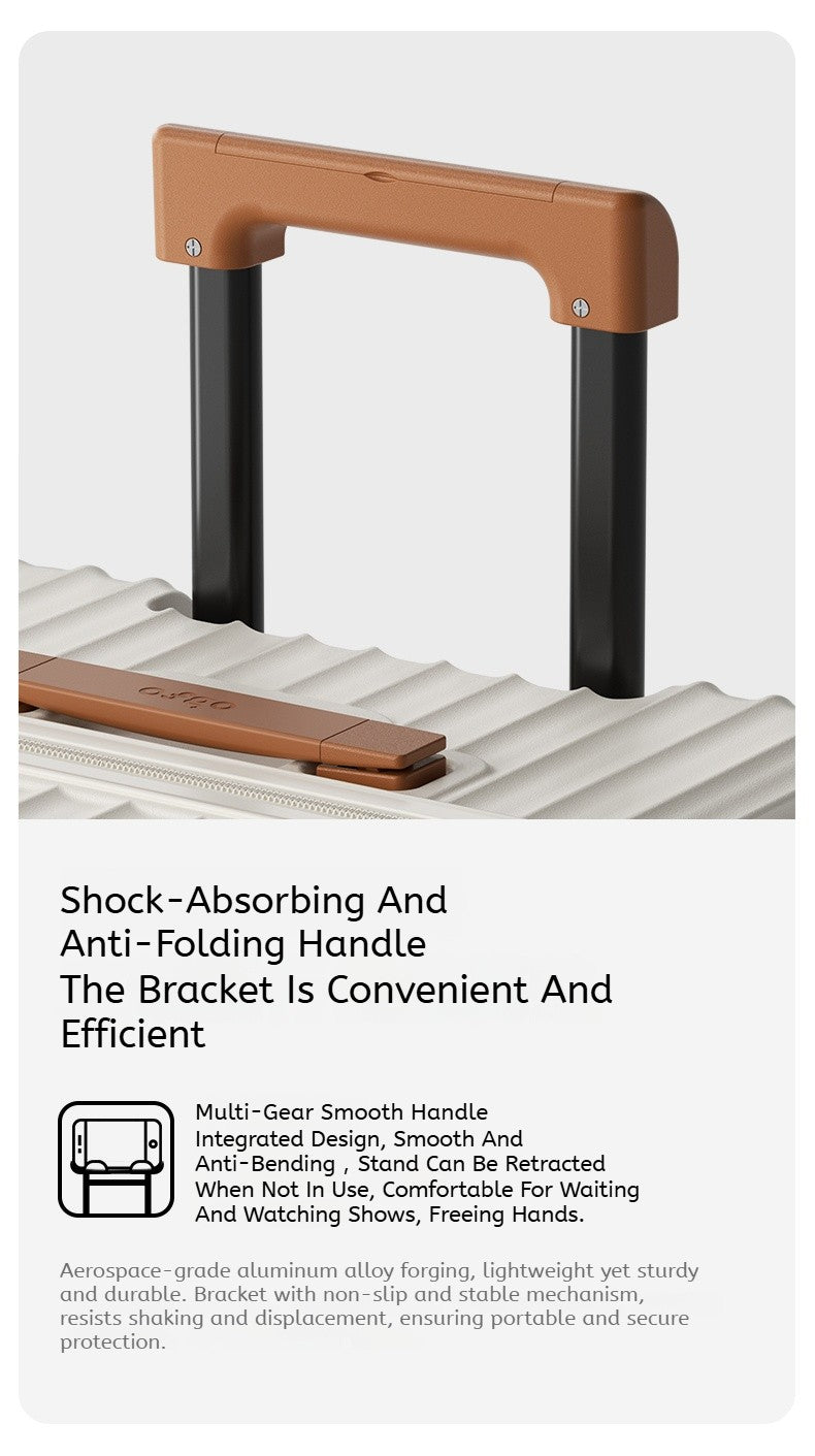 Ofgo Suitcase 20-30 Inches | Cup Holder/Waterproof Pc Suitcase Large Capacity Spinner Suitcase Tsa Travel Trolley Case With Lock