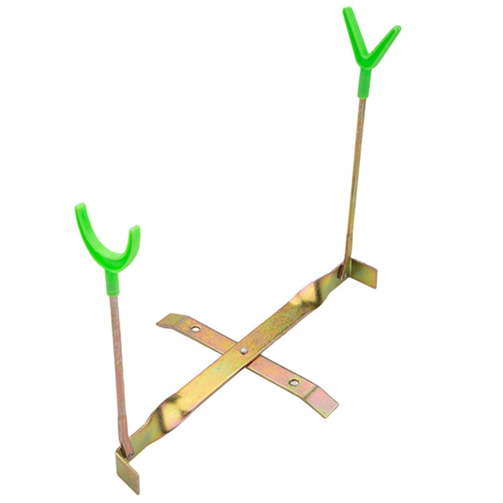 Suporte de Vara de Pesca de Gelo Dupla Cabeça Suporte Portátil para Vara de Pesca de Gelo Fácil Instalação Suporte de Vara de Inverno para Equipamento de Pesca de Inverno Mar