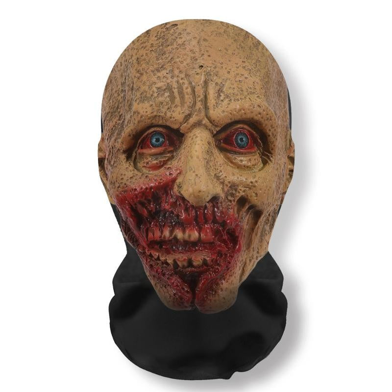 Halloween Ghost 3D Printed Mask, Stretchy Mesh Full Head Accessory, Fun Horror Cosplay Party Halloween